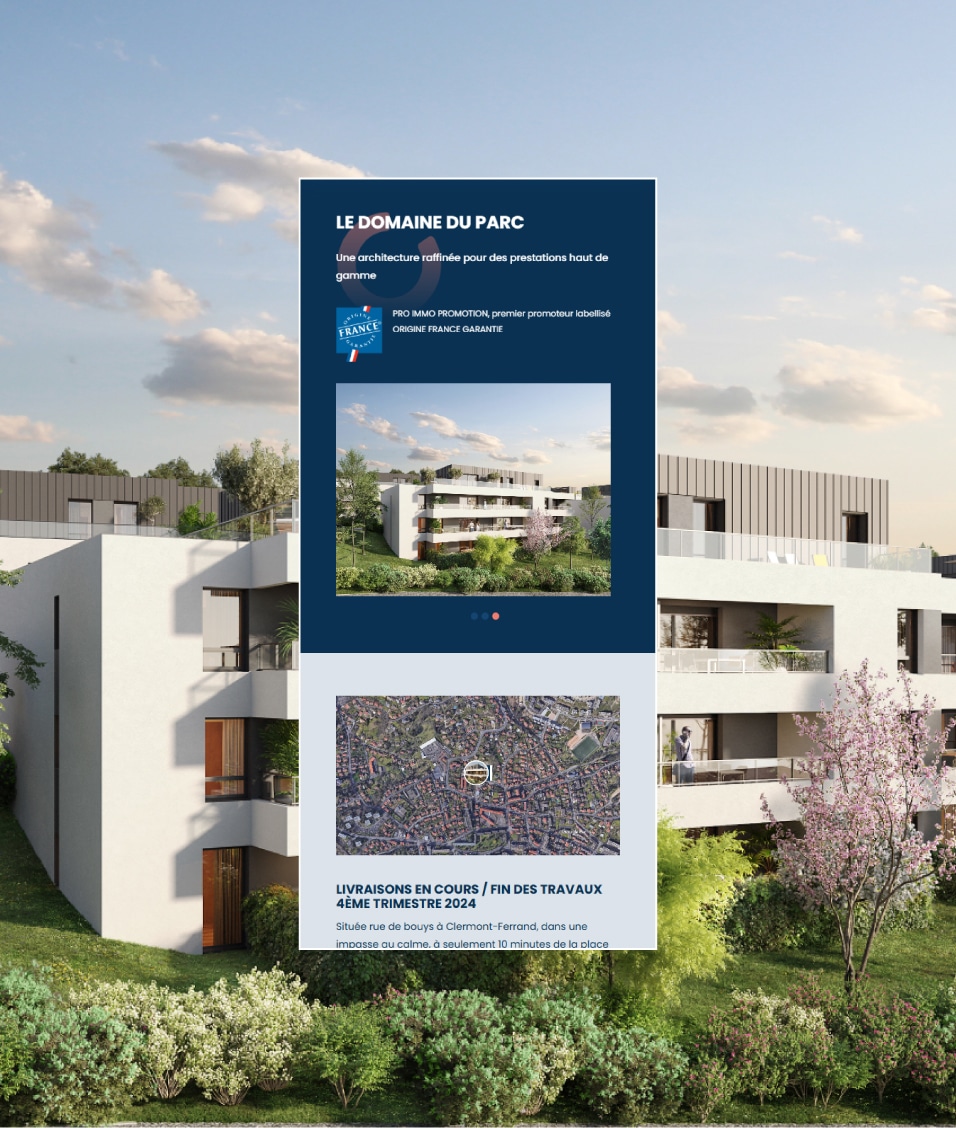 Agence web digital clermont ferrand le dupplex auvergne client Pro Immo06